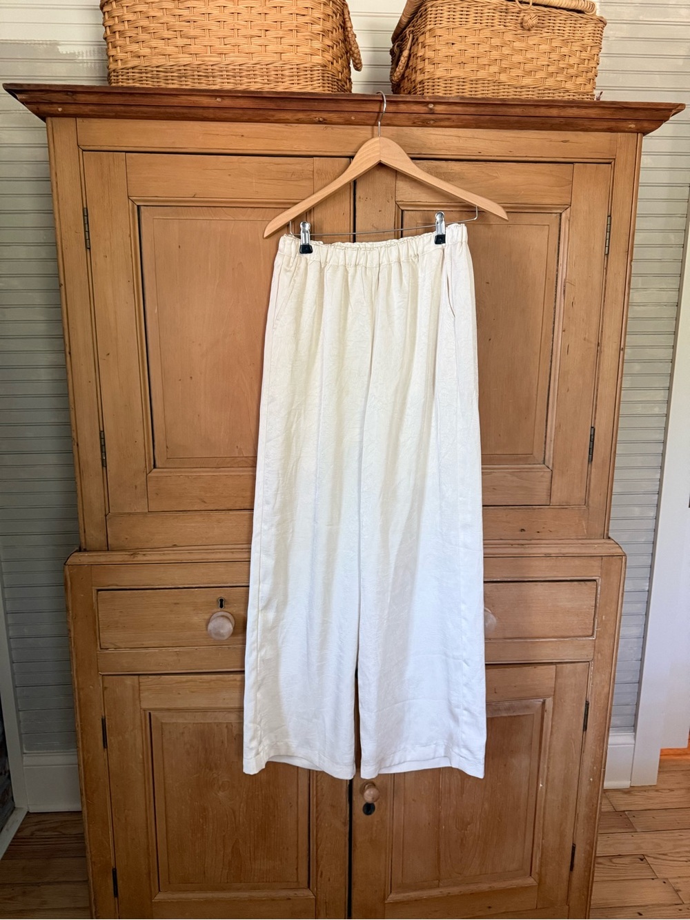Bohme silk Cream Pants